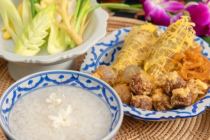 "Khao Chae", the traditional Thai food menu